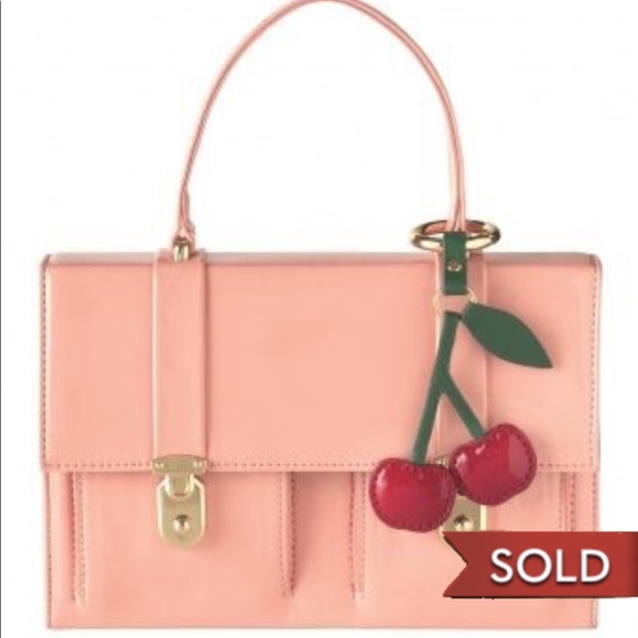 Handbags - Edith&Ella Retro Vintage Inspired Cherry Charm Bag